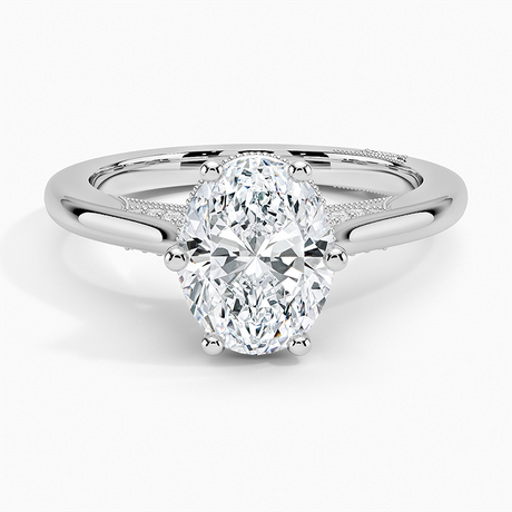 Cathedral Shoulder Bead Prong Diamond Setting