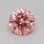 0.33 Ct. Fancy Vivid Pink Round Lab Grown Diamond