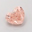 0.74 Ct. Fancy Brown Heart Lab Grown Diamond