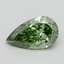 2.01 Ct. Fancy Vivid Green Pear Lab Grown Diamond