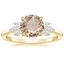 18K Yellow Gold Stella Diamond Ring, smalltop view