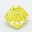 4.59 Ct. Fancy Intense Yellow Cushion Lab Grown Diamond