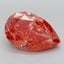 13.58 Ct. Fancy Red Pear Lab Grown Diamond