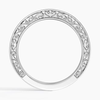 Antique Scroll Engraved Diamond Ring (1/15 ct. tw.)