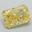 5.35 Ct. Fancy Vivid Yellow Radiant Lab Grown Diamond