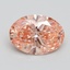 1.83 Ct. Fancy Intense Pink Oval Lab Grown Diamond