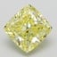 2.52 Ct. Fancy Intense  Yellow Cushion Lab Grown Diamond