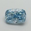 5.08 Ct. Fancy Vivid Blue Cushion Lab Grown Diamond