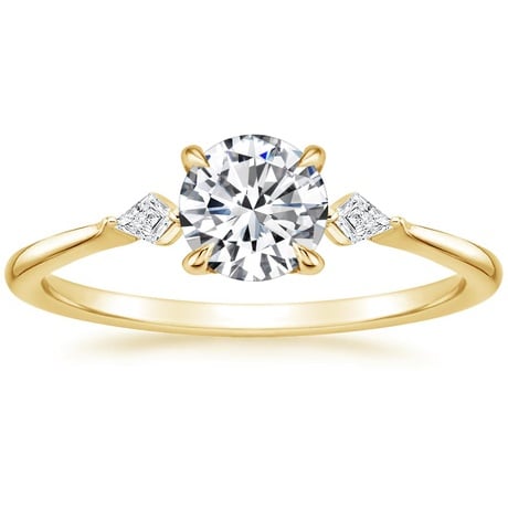 18K Yellow Gold Cometa Diamond Bridal Set