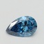 0.72 Ct. Fancy Vivid Blue Pear Lab Grown Diamond