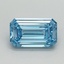 2.07 Ct. Fancy Vivid Blue Emerald Lab Grown Diamond