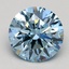 1.55 Ct. Fancy Blue Round Lab Grown Diamond