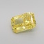 1.06 Ct. Fancy Vivid Yellow Radiant Lab Grown Diamond