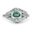 Art Deco Emerald Vintage Ring