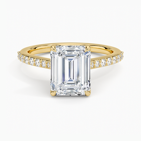 18K Yellow Gold Elodie Cathedral Diamond Ring