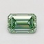 1.10 Ct. Fancy Vivid Green Emerald Lab Grown Diamond