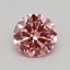 0.34 Ct. Fancy Vivid Pink Round Lab Grown Diamond