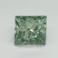 3.05 Ct. Fancy Vivid Pacific Green Princess Lab Grown Diamond