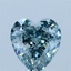 2.10 Ct. Fancy Intense Blue Heart Lab Grown Diamond