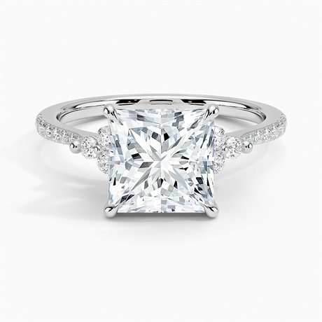 18K White Gold Melody Pavé Diamond Ring