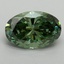 2.06 Ct. Fancy Vivid Pacific Green Oval Lab Grown Diamond