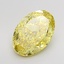 5.03 Ct. Fancy Intense Yellow Oval Lab Grown Diamond