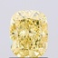 1.18 Ct. Fancy Intense  Yellow Cushion Lab Grown Diamond