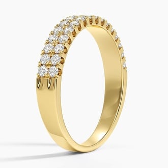 Precision-Set Double Row Diamond Ring