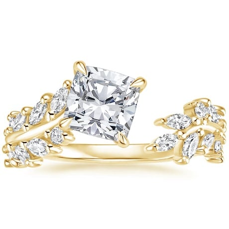18K Yellow Gold Sweeping Ivy Diamond Bridal Set (1 ct. tw.)