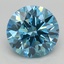 2.15 Ct. Fancy Vivid Blue Round Lab Grown Diamond