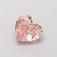 1.43 Ct. Fancy Intense Pink Heart Lab Grown Diamond