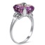 The Jovia Ring, smalltop view on a hand