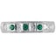 Custom Art Deco Emerald Band