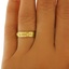 The Margeta Ring, smalltop view on a hand
