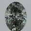 1.57 Ct. Fancy Vivid Green Oval Lab Grown Diamond
