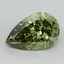 5.26 Ct. Fancy Vivid Green Pear Lab Grown Diamond