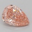 3.09 Ct. Fancy Vivid Pink Pear Lab Grown Diamond