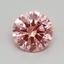 0.38 Ct. Fancy Vivid Pink Round Lab Grown Diamond