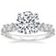 Platinum Olivetta Diamond Ring, smalltop view