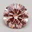 1.99 Ct. Fancy Intense Orangy Pink Round Lab Grown Diamond