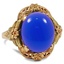 Art Nouveau Chalcedony Vintage Ring