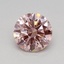 0.45 Ct. Fancy Intense Pink Round Lab Grown Diamond