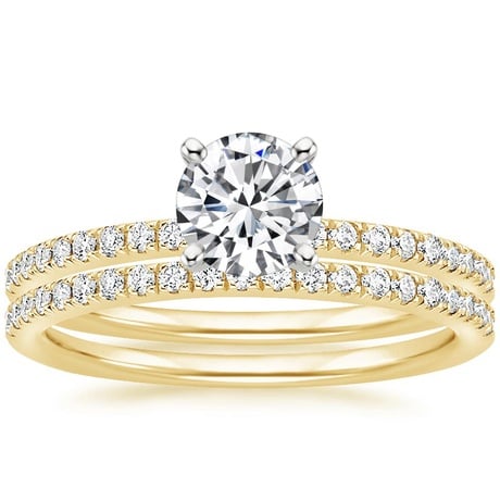 18K Yellow Gold Ballad Diamond Bridal Set (1/3 ct. tw.)