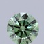 1.11 Ct. Fancy Vivid Green Round Lab Grown Diamond