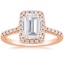 14K Rose Gold Odessa Halo Diamond Ring (1/5 ct. tw.), smalltop view