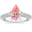 18K White Gold Zelda Diamond Ring (1/4 ct. tw.), smalltop view