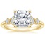 18K Yellow Gold Miroir Diamond Ring, smalltop view