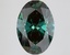 4.08 Ct. Fancy Deep Green Oval Lab Grown Diamond