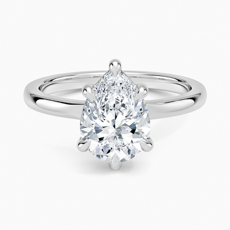 18K White Gold Alice Solitaire Ring