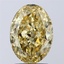 2.28 Ct. Fancy Intense Yellow Oval Lab Grown Diamond